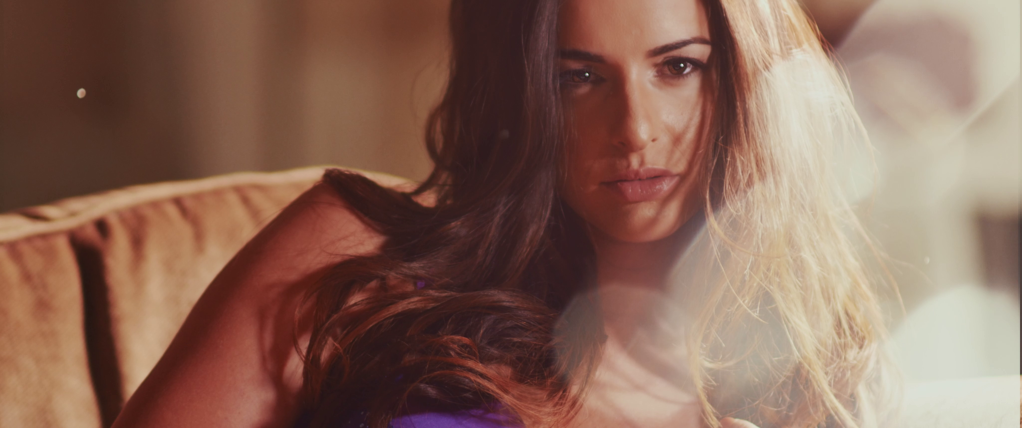 Kayla Swift in a close cinematic frame from Solace